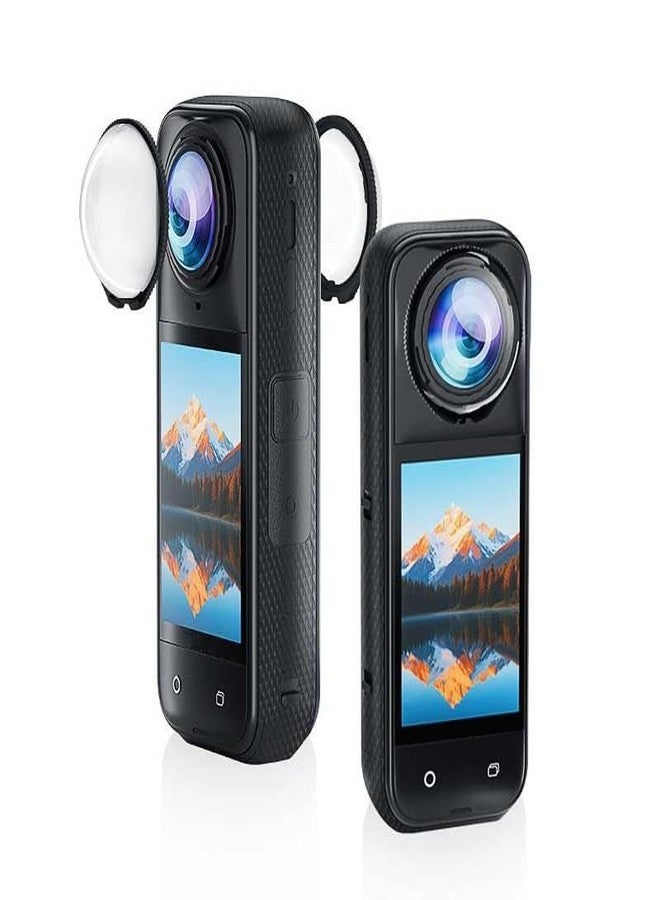 Stoyobe® for Insta360 X5 Standard Rotation PC Lens Guard Protective Cover, 2-Pack HD Clear Lens Protector Cap, Scratch-Resistant Accessories Replacement for Insta360 X5 360 Camera - Image 2