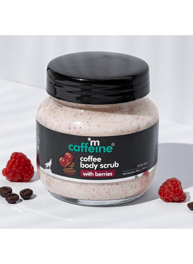 mCaffeine Berries & Coffee Body Scrub for Tan Removal | Creamy Body Scrub for Dry Skin | Exfoliating Scrub for Body for both Women and Men - 200gm - Image 5