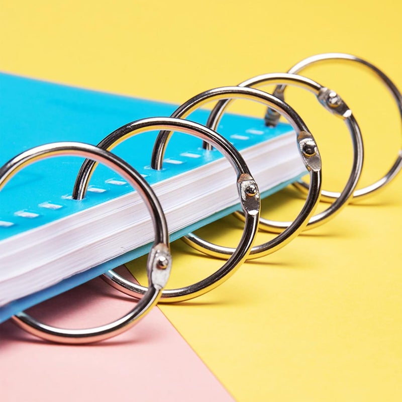 Simetufy Binder Rings 2 Inch(36 Pack) Metal Rings for Index Cards,Loose Leaf Binder Rings,Metal Book Rings - Image 5