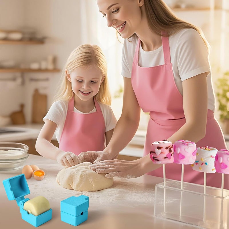 MITCHENIFY 2 PCS Cylinder Cake Pop Mold Shapes Press Set, 3D Printed Cake Pop Cutter and Pusher, Baking Tools Accessories for Home Baking, Birthday Parties, Wedding Desserts - Image 4