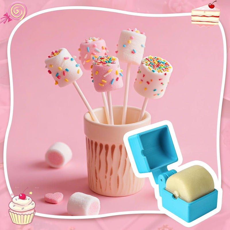 MITCHENIFY 2 PCS Cylinder Cake Pop Mold Shapes Press Set, 3D Printed Cake Pop Cutter and Pusher, Baking Tools Accessories for Home Baking, Birthday Parties, Wedding Desserts - Image 2