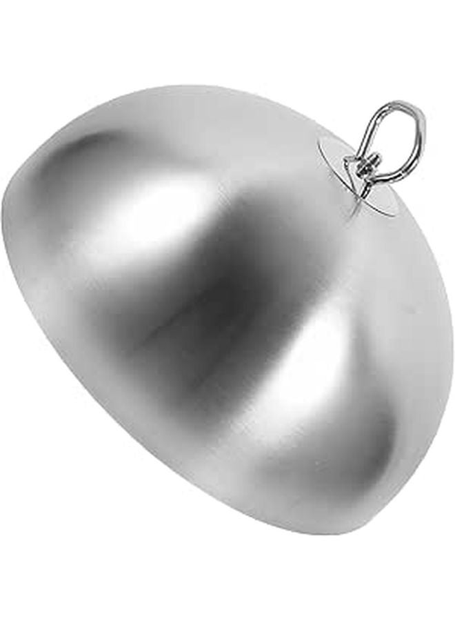 Stainless Steel Oil Splash Cover 24cm Metal Dome Lid For Steak Griddle Cooking - Image 1