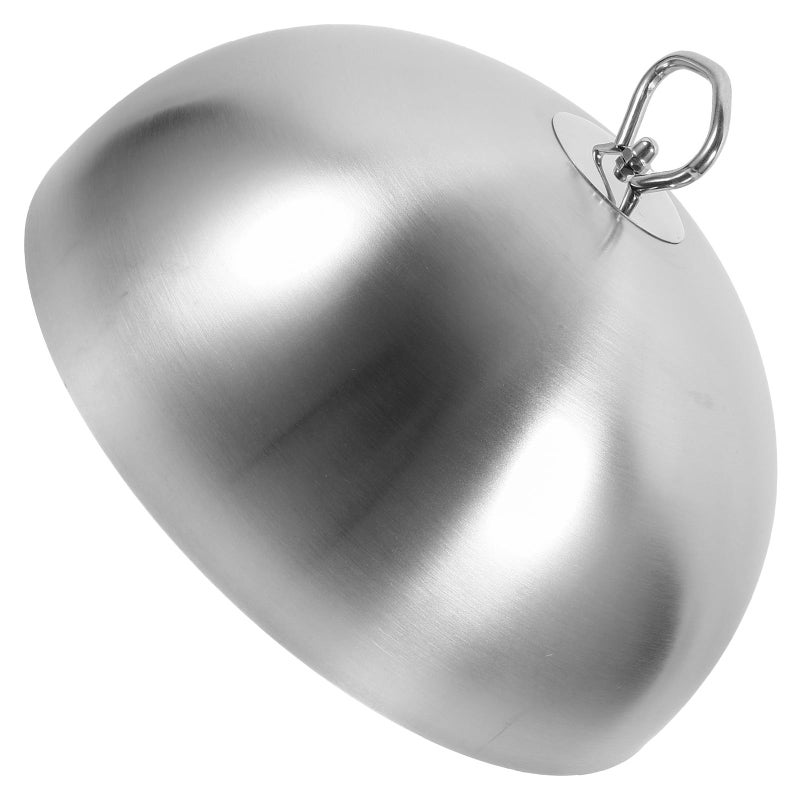 Stainless Steel Oil Splash Cover 24cm Metal Dome Lid For Steak Griddle Cooking - Image 2