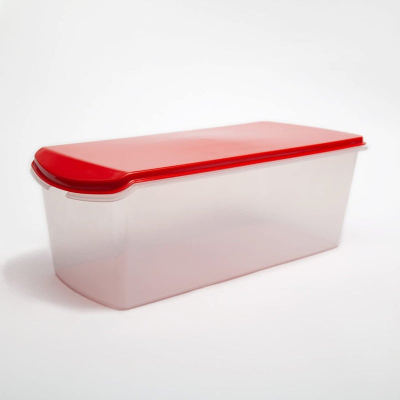 Gluman Big Bread Box with Butter Dish Container | Bread Box And Butter Dish Combo | 100% Food Grade | Dishwasher Safe | Freezer Safe | Recyclable | Reusable (Red) - Image 2
