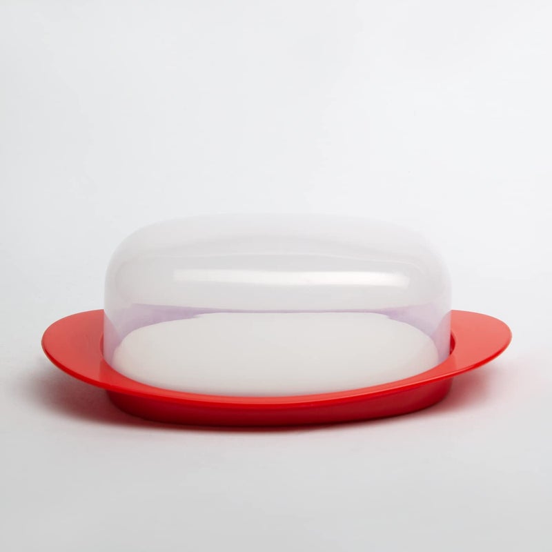 Gluman Big Bread Box with Butter Dish Container | Bread Box And Butter Dish Combo | 100% Food Grade | Dishwasher Safe | Freezer Safe | Recyclable | Reusable (Red) - Image 3