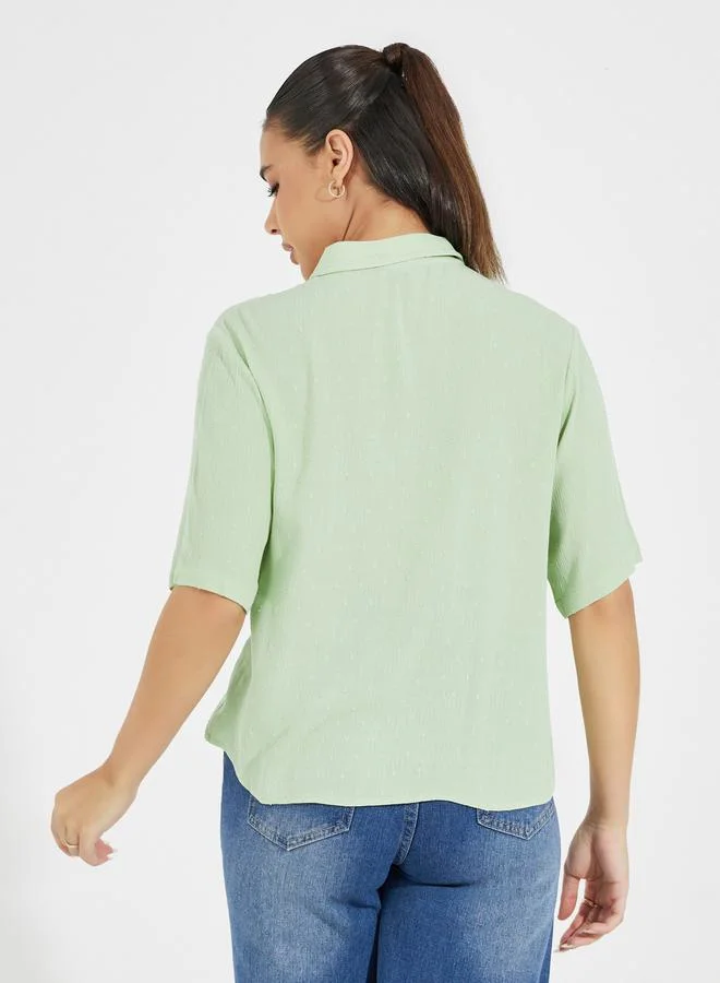 Styli Dobby Style Relaxed Fit Shirt