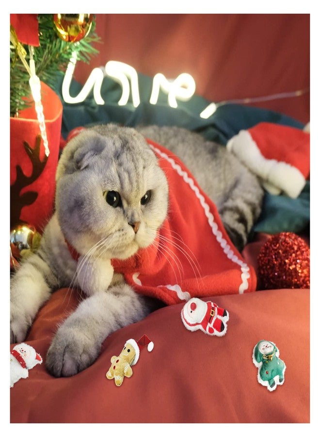 Feelorna 4 pcs Catnip Toys for Indoor Cats, Interactive Christmas Plush Gift with Catnip for Cat (Style 1) - Image 5