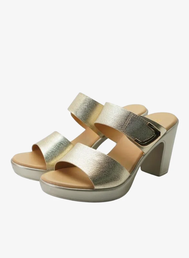 Michelle Morgan Gold 092-3084 Michelle Morgan Ladies High Heel Sandals 514RJ157 Gold for Women | Best Price UAE