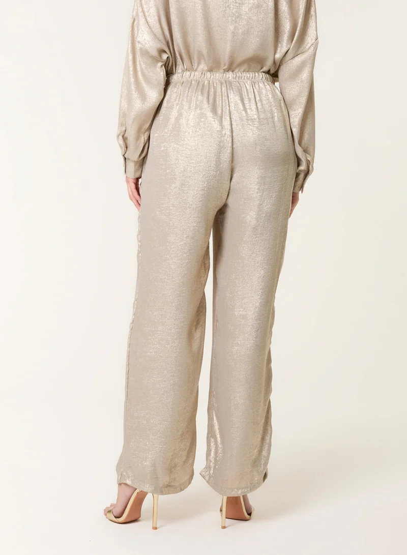 بلو فانيلا Shimmer Wide Leg Trousers