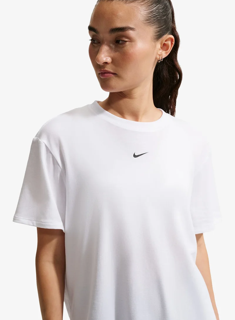 Nike WHITE One Relaxed Dri-FIT Top for Women | Best Price UAE