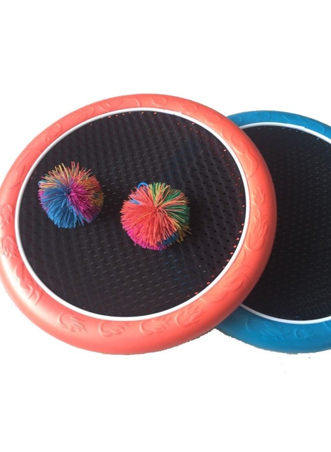 Pinball Tray Kindergarten Sensation Training Pinball Tray Children's Toss-up Pinball Loop Sports Multifunctional Frisbee-Color:2 Balls 2 Beats  - Image 1