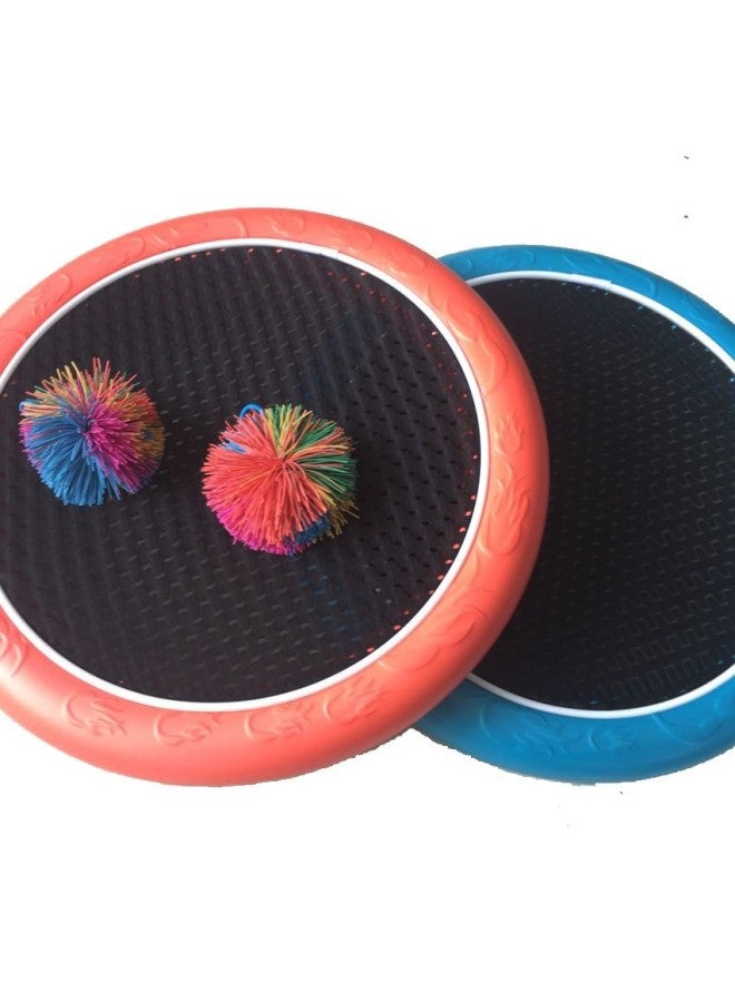 Pinball Tray Kindergarten Sensation Training Pinball Tray Children's Toss-up Pinball Loop Sports Multifunctional Frisbee-Color:2 Balls 2 Beats  - Image 2