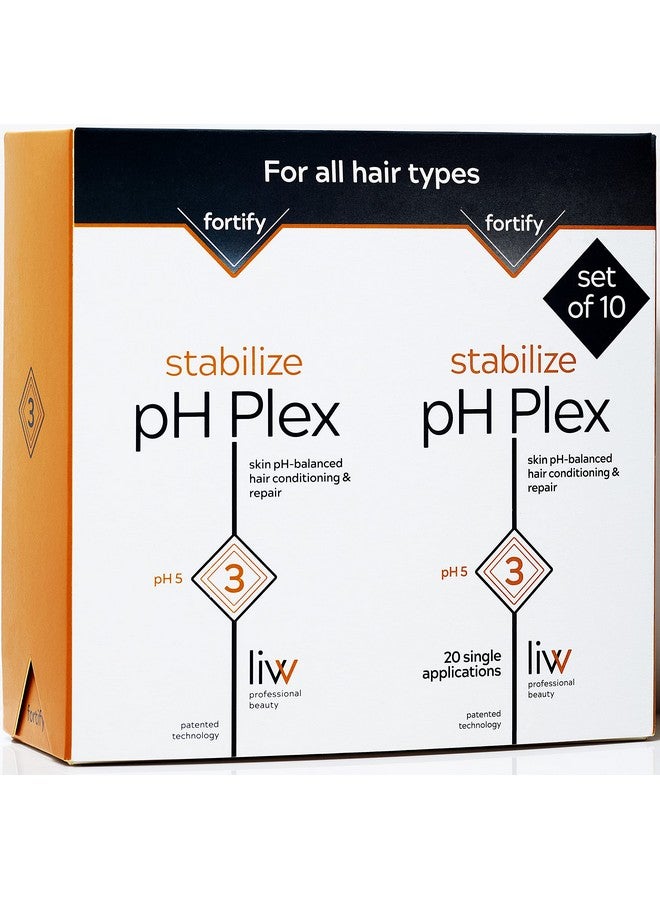 LIW Ph Plex Step 3 Stabilize Nourishing Hair Mask Treatment Fortifies Effects Of Ph Plex Steps 1 & 2 Inbetween Coloring & Bleaching Salon Quality Results At Home Value Pack (10 Double Sachets) - Image 1