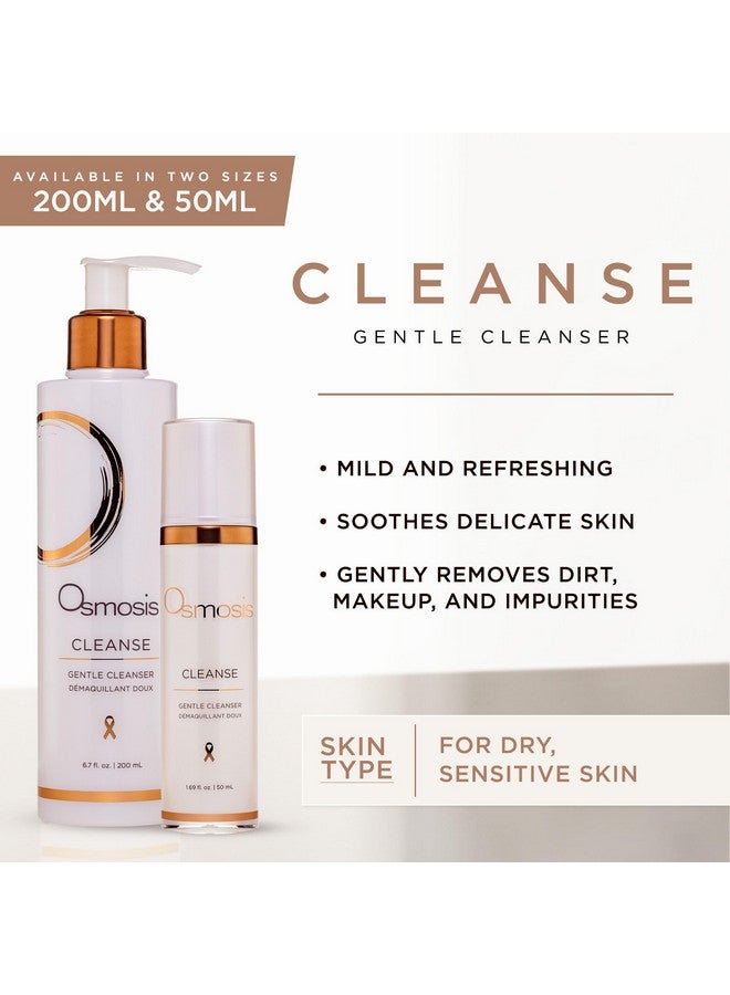 أوزموسيس منظف الوجه اللطيف OSMOSIS CLEANSE، غسول للوجه بزيت جوز الهند للبشرة الجافة والحساسة، يزيل الشوائب بلطف، 6.7 أونصة سائلة - Image 2