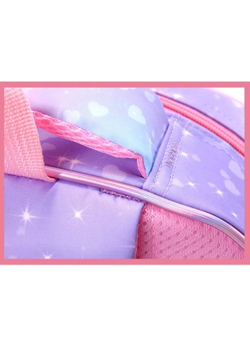 LABUBU Children's Schoolbag, Kindergarten,Primary SchoolCute Cartoon Schoolbag, Boys and Girls, Lightening Backpack, 35*28*12cm + Free Pencil Case - Image 5