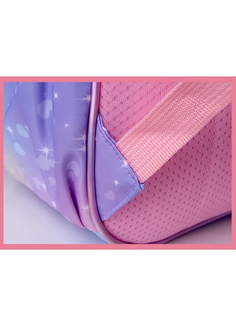 LABUBU Children's Schoolbag, Kindergarten,Primary SchoolCute Cartoon Schoolbag, Boys and Girls, Lightening Backpack, 35*28*12cm + Free Pencil Case - Image 4
