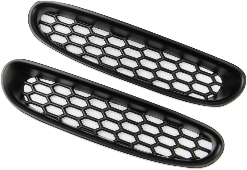 Fewshaw Black Front Bump Reseau Cover Fog Trim Accessories for 1997-2004 Chevrolet Corvette C5 - Image 3