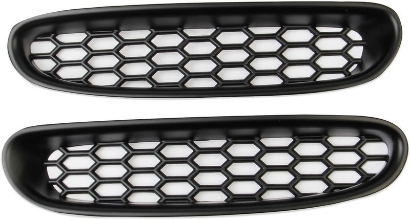 Fewshaw Black Front Bump Reseau Cover Fog Trim Accessories for 1997-2004 Chevrolet Corvette C5 - Image 2