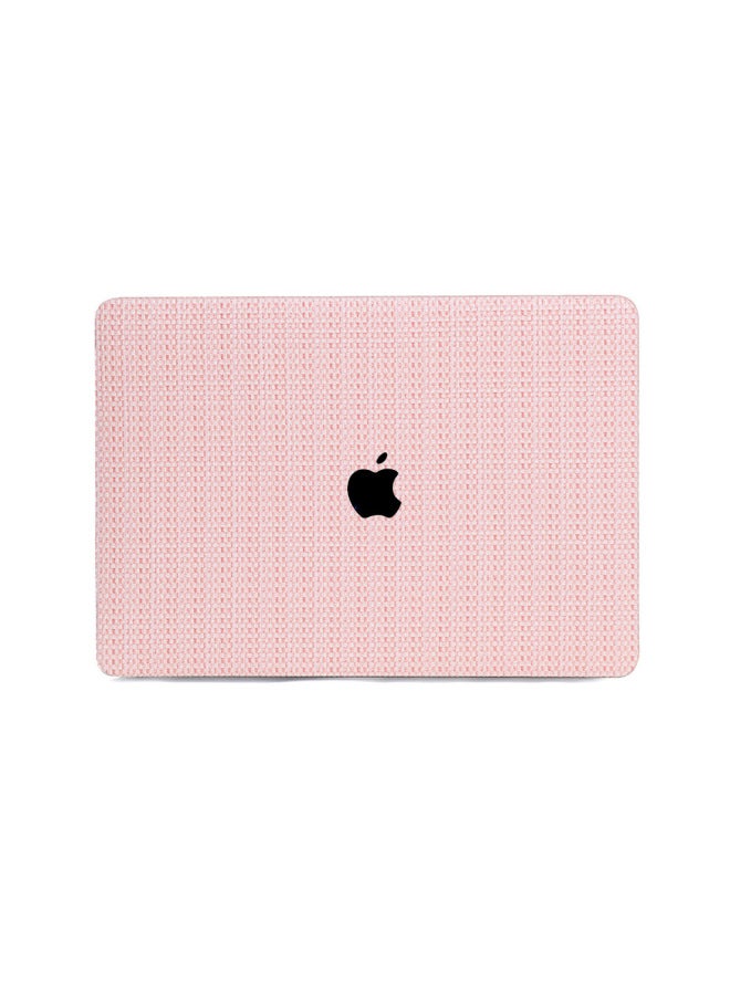 Applicable To Apple Laptop Protective Shell Macbookpro Computer Protective Cover Frosted PU Leather Straw Pattern M3 Shell-Color:K1611 Straw Mat-No. 4 Color-Applicable Model:(Plane) Pro13.30 (A1706/1708/1989/2289/2251A2338)