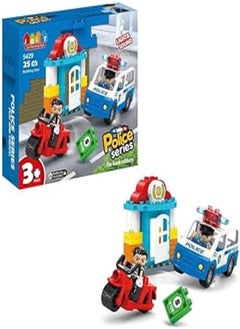 JDLT JDLT Blocks 5429 Police Set, 25 Pcs 