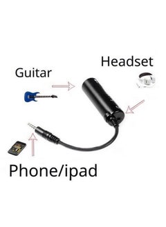 Generic Guitar Interface Adapter Guitar to Phone Converter for iPhone/iPad Guitar Audio Interface with Studio Sound Built-in Tuner Works with AmpliTube GarageBand iOS Apps (Not for Android)  - Image 3