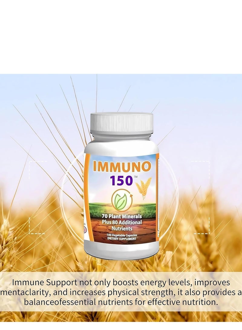 Immuno 1 Bottle of IMMUNO 150 Support Supplement- Contains 150 Types of Vegetables - Image 2