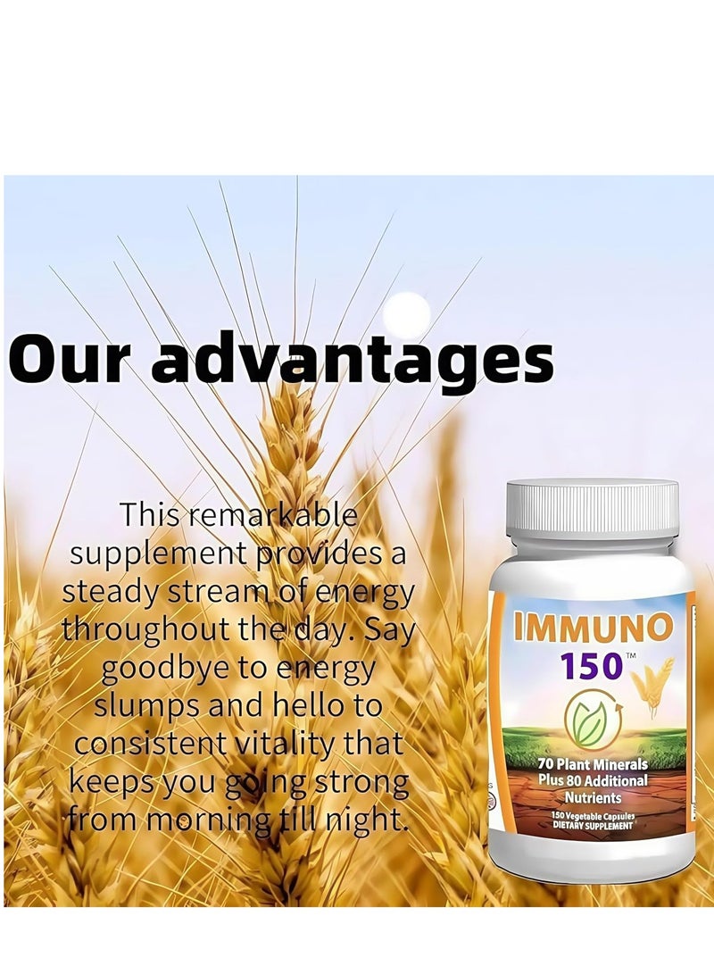 Immuno 1 Bottle of IMMUNO 150 Support Supplement- Contains 150 Types of Vegetables - Image 4