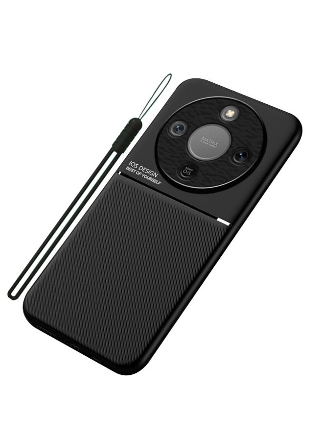 ICARLUS Case for Honor X9d 5G Magnetic Cover Moire Black - Image 1