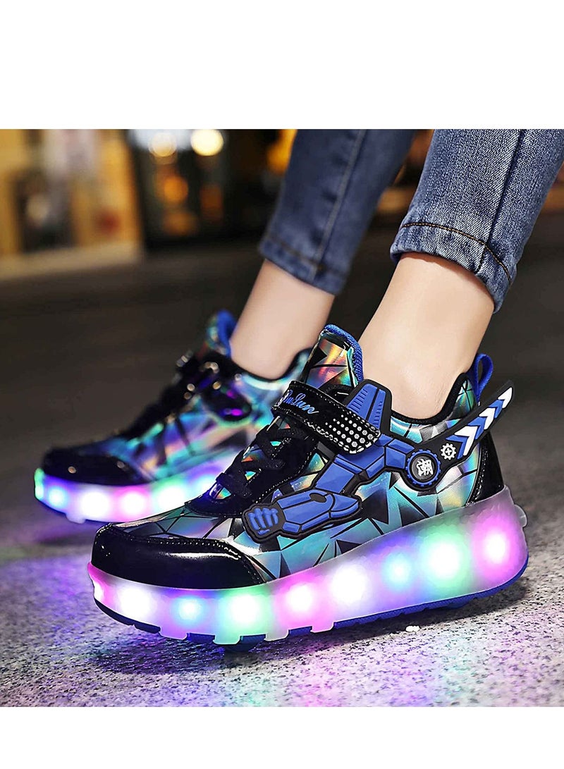 Loquat Rechargeable Children's Boys and Girls Roller Skates Light Skating Wheel Shoes - Image 3