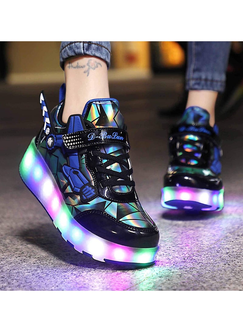 Loquat Rechargeable Children's Boys and Girls Roller Skates Light Skating Wheel Shoes - Image 5