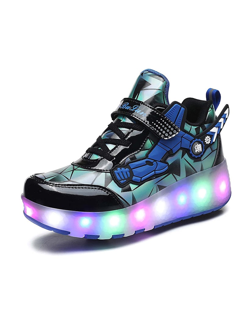 Loquat Rechargeable Children's Boys and Girls Roller Skates Light Skating Wheel Shoes - Image 2