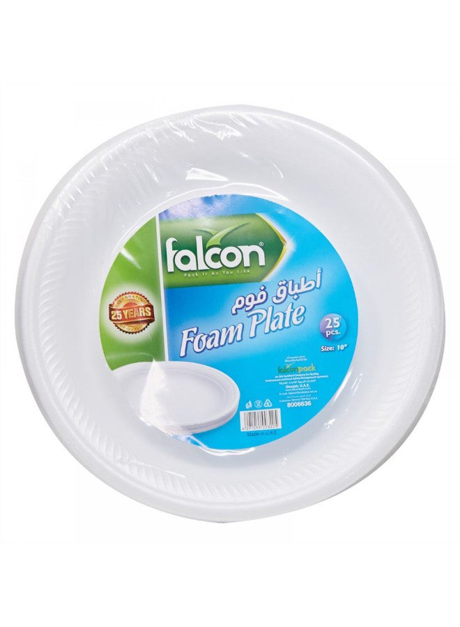 Falcon 25-Piece Disposable Foam Plate Set - Image 1