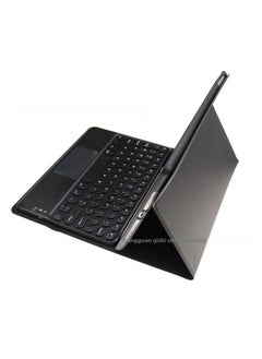Generic Ipad Keyboard Case Separate Bluetooth Touchpad Mouse Set Inch Round Key Tablet Protective Cover Digital Computer Accessories-Color:Dark Green: Leather Case + Round Touch Keyboard-Product Type:Ipad 10.2inch /7/8/9 Generation 10.5pro Universal  - Image 5