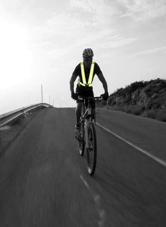 AYKRM 9 Color Reflective Vest with Hi Vis Bands, Fully Adjustable & Multi-Purpose: Running, Cycling, Motorcycle Safety, Dog Walking - High Visibility (Orange, LM-19O) - Image 5