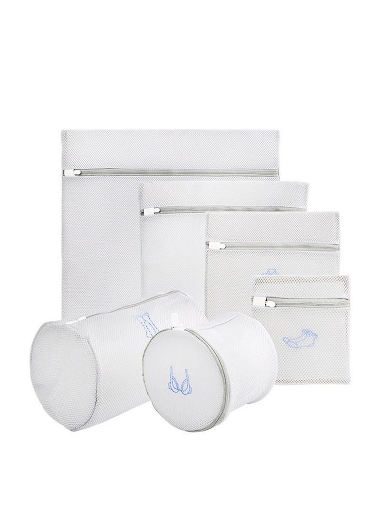 6pcs embroidered wash bag mesh bag thickened double layer bra underwear machine washable clothes laundry bag  - Image 1