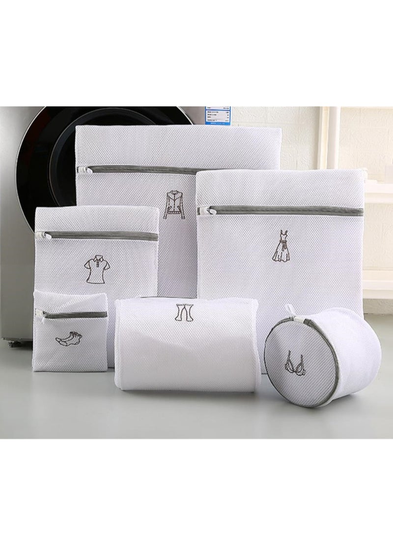 6pcs embroidered wash bag mesh bag thickened double layer bra underwear machine washable clothes laundry bag  - Image 4