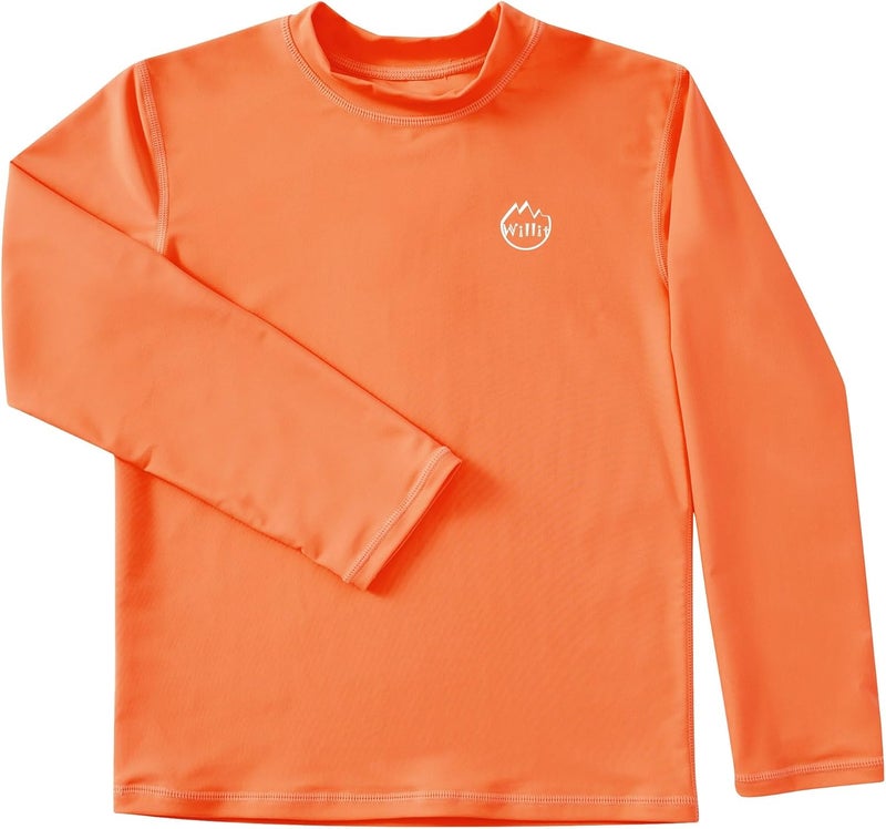 Willit Boys Rash Guard Swim Shirt Baby/Toddler Long Sleeve UPF 50+ Sun Protection SPF Quick Dry Shirt - Image 2