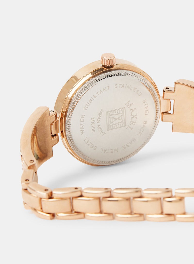 Maxel Women's Embellished Analog Wrist Watches MX53 - 28mm - Image 4