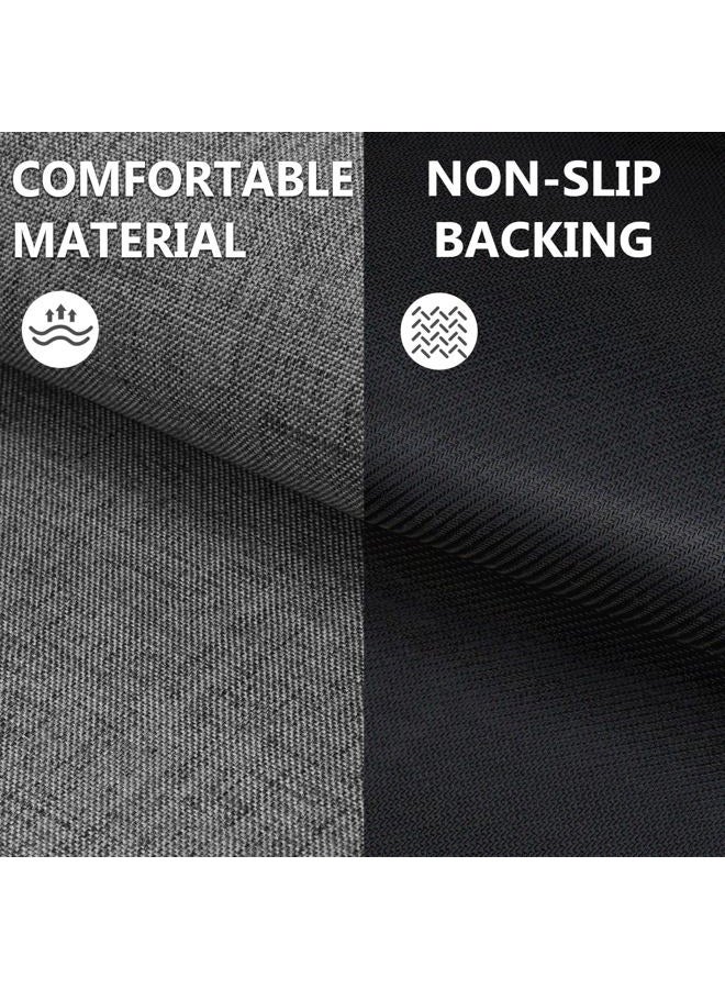 LEKEEPGO Indoor Doormat 60 x 120 cm, Washable Non-Slip Dirt Trapper Mat, Entrance Door Mat, Thin Door Mat, Durable Carpet for Entrance, Front Door, Indoor, Grey - Image 4