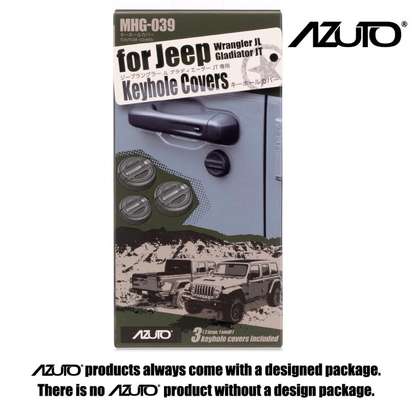 AZUTO Keyhole Covers for Jeep Wrangler (JL) / Gladiator (JT) 2018-2026 Door Security Accessories Keyhole Protection Item - Image 3