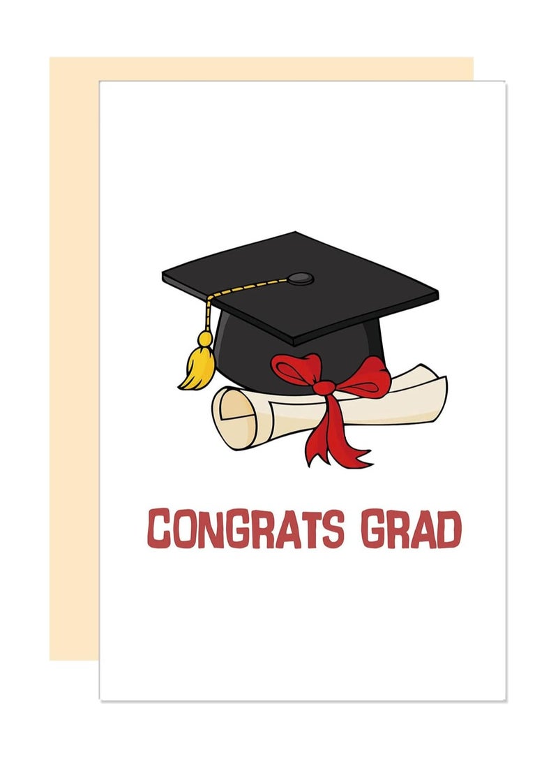 Congratulation Graduation Card, Diploma Card, High School College Grad, Class Of 2024 Congrats Grad Card