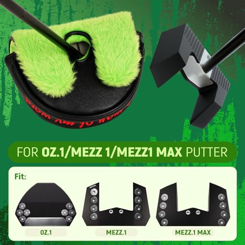 Big Crazy Funny Golf Head Covers, Putter Cover for OZ1 MEZZ 1 MEZZ1 MAX Putters, Center Shaft Mallet Putter Cover with Magnetic Closure, PU Leather Material, Golf Gift for Men and Women, Joker - Image 2