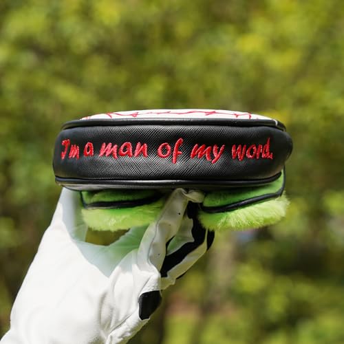 Big Crazy Funny Golf Head Covers, Putter Cover for OZ1 MEZZ 1 MEZZ1 MAX Putters, Center Shaft Mallet Putter Cover with Magnetic Closure, PU Leather Material, Golf Gift for Men and Women, Joker - Image 5