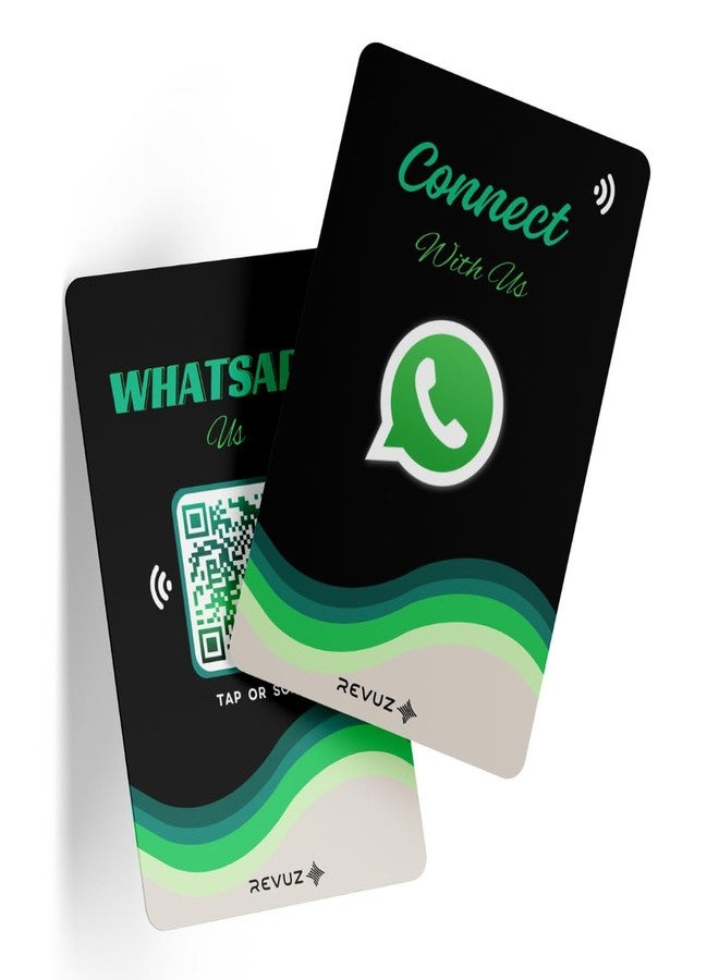 بطاقة Revuz Whatsapp Connect | دردشة فورية على واتساب، مجموعات وكتالوجات عبر تقنية NFC/مسح رمز الاستجابة السريعة | أداة أعمال احترافية للمتاجر والمطاعم ومقدمي الخدمات | عدد غير محدود من النقرات - Image 2