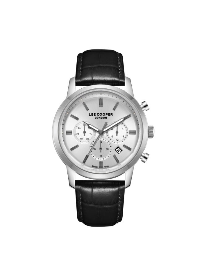 Lee Cooper ساعة متعددة الوظائف للرجال من الجلد LC08186.331 - 43 مم - Image 1