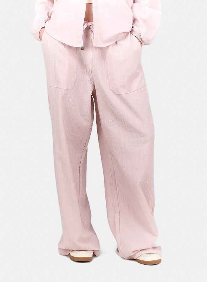 Clue Self Pattern Tencel Pants - Image 1