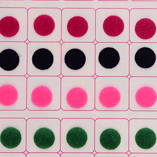 VAMA Fashions Premium Velvet Round Forehead Stickers Kumkum Bollywood Bindi Booklet for Women & Girls (Medium Size Multicolor Book - 504 Bindis) - Image 5