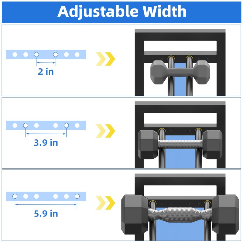 OUTWOLF 4 Tier Dumbbell Rack,Adjustable Weight Rack for Home Gym,Heavy Duty Weight Stand,800LBS Capacity Kettlebells Storage,Workout Equipment Organizer (Rack Only) - Image 3