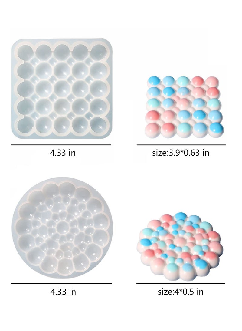 Silicone Coaster Molds for Epoxy Resin Casting Cute Jewelry Plates Candle Holders DIY Craft Supplies Ideal for Home Decor and Gifts - Image 2