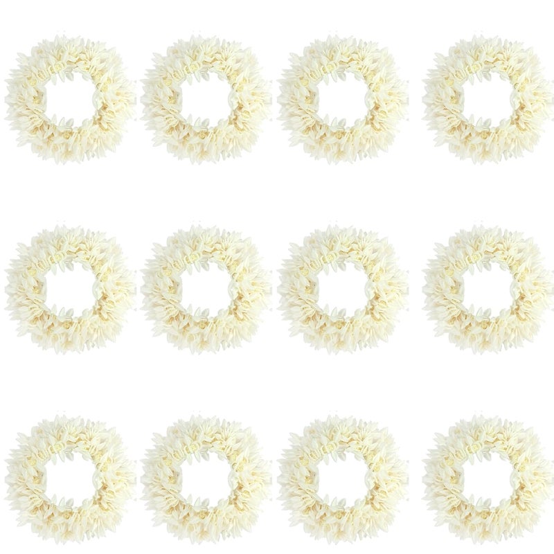 Kailash Creation Artificial Mogra Gajra for Hair Bun & Braids | Scented Jasmine Flower Hair Accessory | Reusable Traditional Bridal Gajra for Women & Girls (Pack of 12) - Image 1